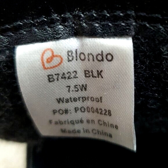 Rare Blondo Waterproof "Novella" Winter Combat Lace-up Boots- 7.5W- Limited ED. - Picture 10 of 16